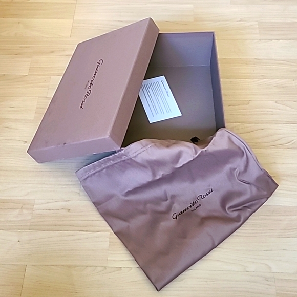 GIANVITO ROSSI EMPTY SHOES BOX excellent condition with Dust bag 12"×8"×4" - Picture 3 of 5